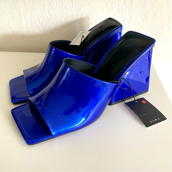 Zara Shoes - New Zara square toe block heels